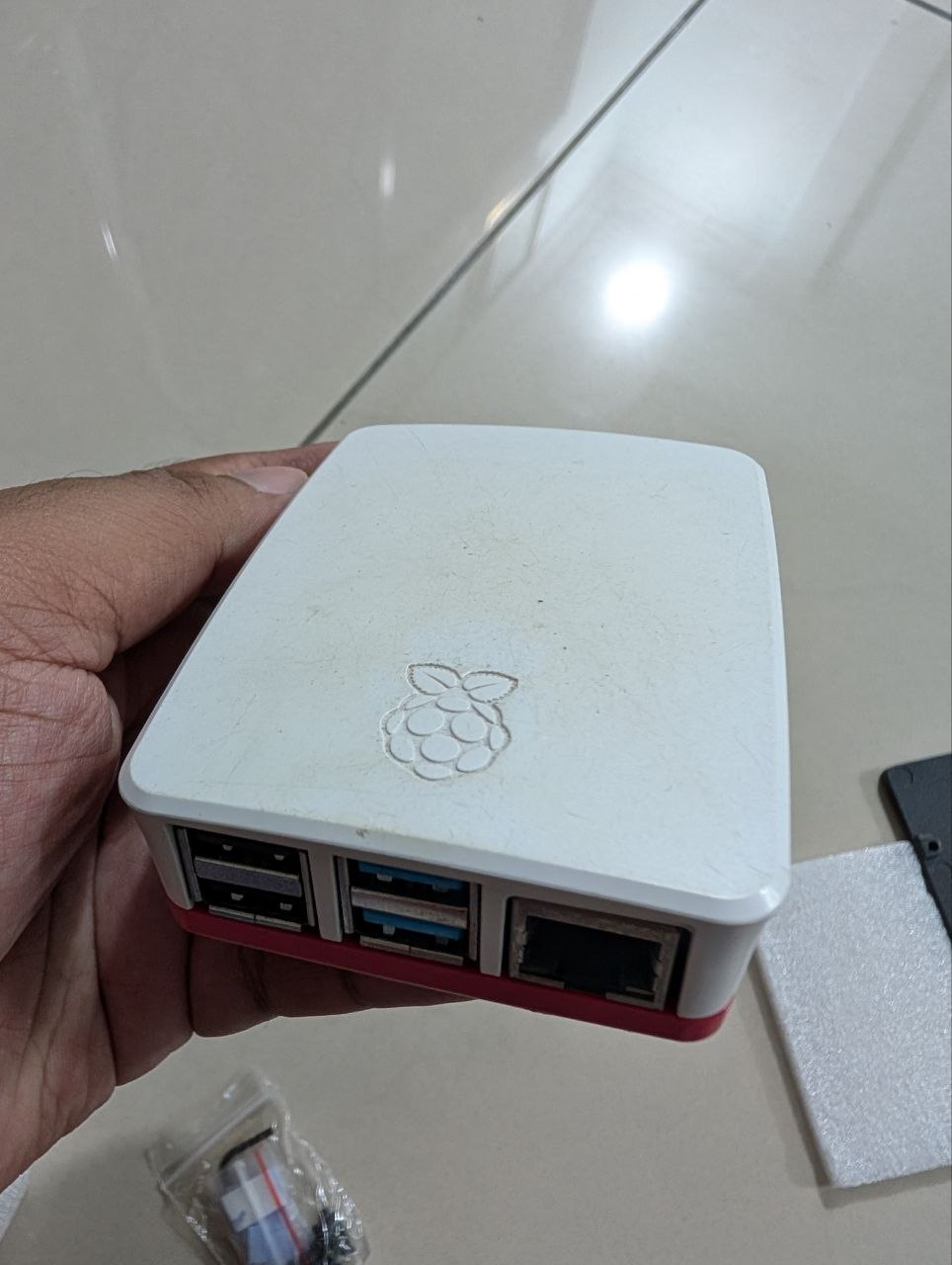Raspberry Pi 4 in old closed case