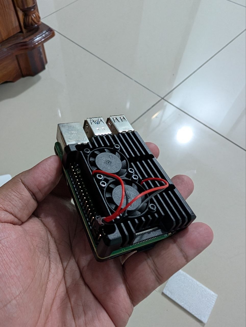 Raspberry Pi 4 after cooling upgrade